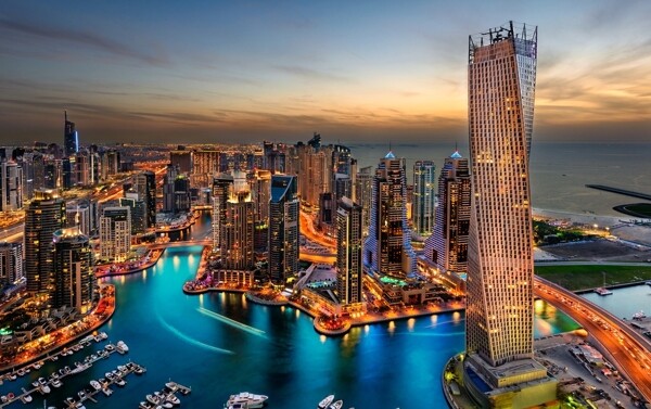 绚丽繁华的迪拜城市图片