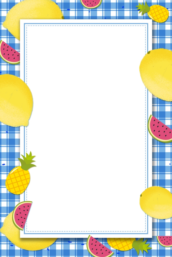 简约夏日水果柠檬海报