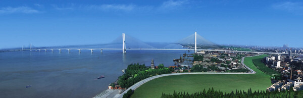 荆州长江大桥图片