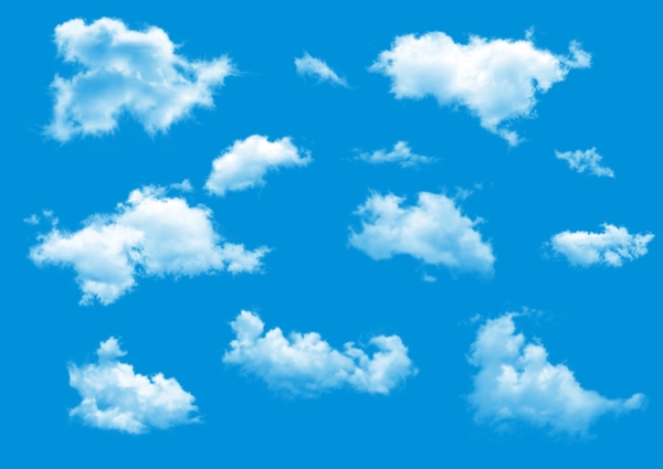 云朵云彩ps分层素材图片