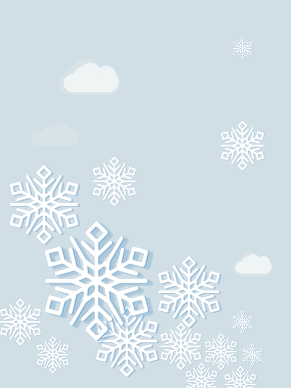 冬季传统节气雪花背景设计
