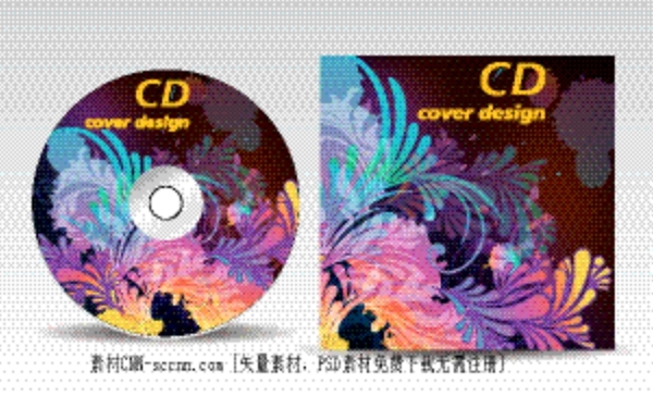 潮流CD光盘矢量图下载