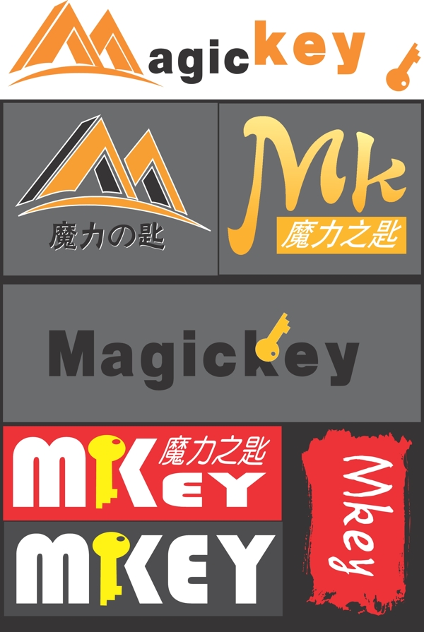 魔力之匙创意logo设计图片