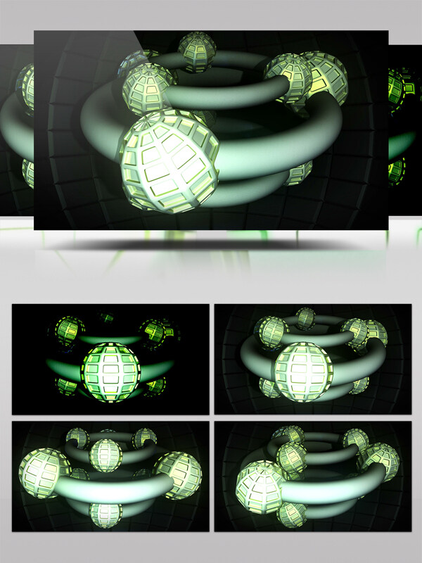 绿色球体运动视频素材