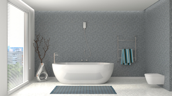 现代浴室高清图素材