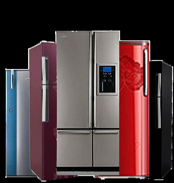 各种型号冰箱免抠png透明图层素材