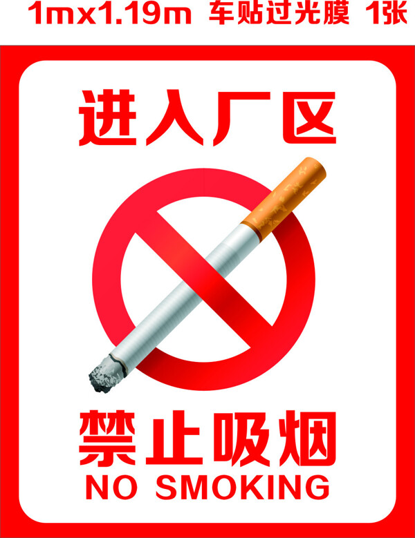 禁止吸烟标志海报