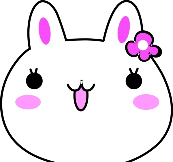 可爱唯美韩版卡通兔子
