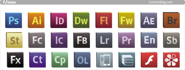 Adobe的CS5标志矢量图标