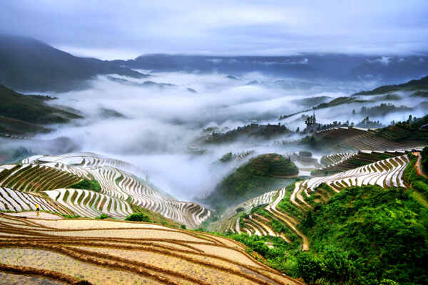 桂林龙脊梯田景区图片