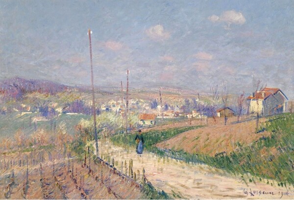 GustaveLoiseauTheSpringatIledeFrance1916画家风景画静物油画建筑油画装饰画