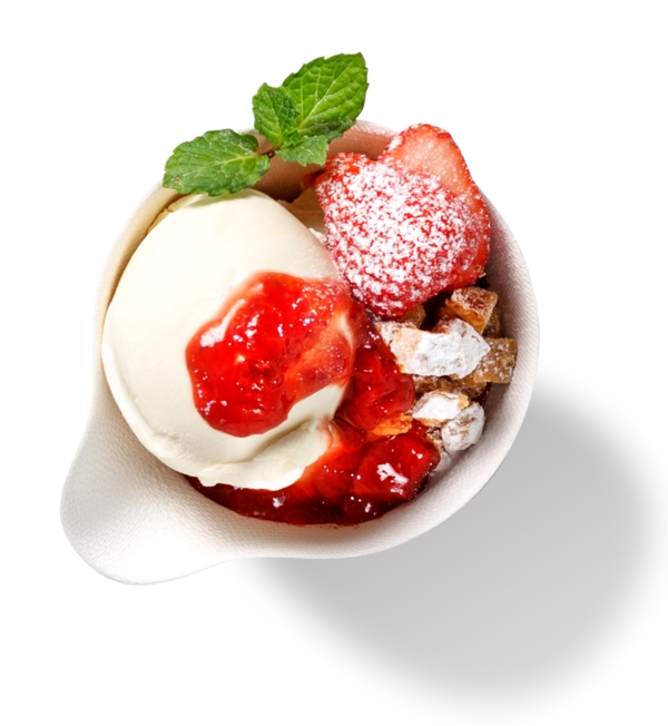 一碗草莓冰激凌