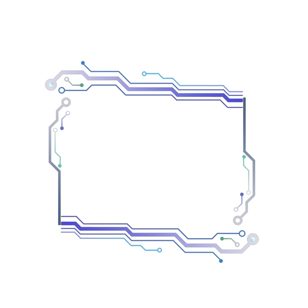 科技风图框原创商用元素边框设计