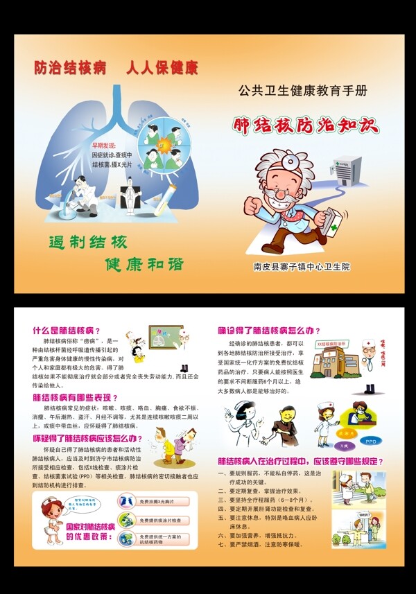 肺结核防治宣传页图片
