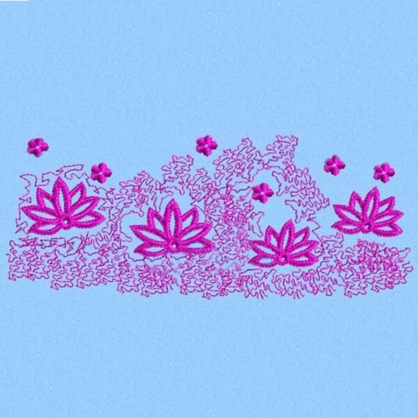 绣花植物植物花纹免费素材