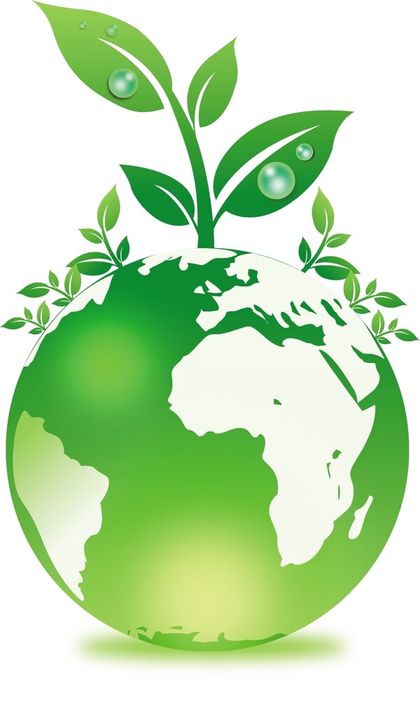 绿色植物生长的地球