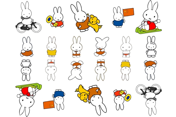 卡通兔子素材图片