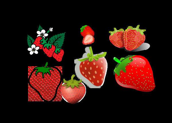 新鲜美味营养的草莓