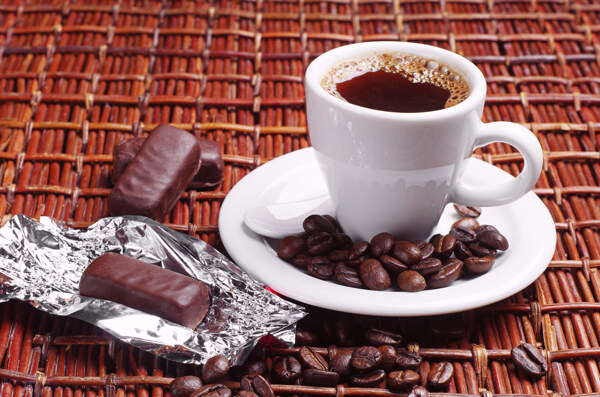 巧克力与咖啡图片