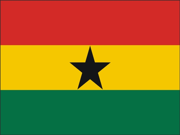 矢量加纳国旗