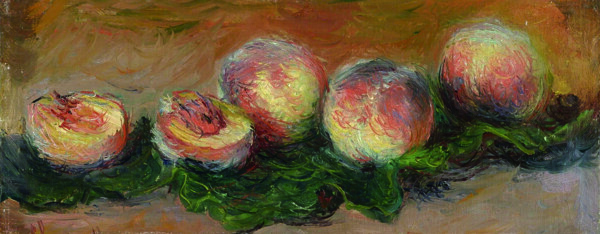 ClaudeMonetPeaches1882法国画家克劳德.莫奈oscarclaudeMonet风景油画装饰画