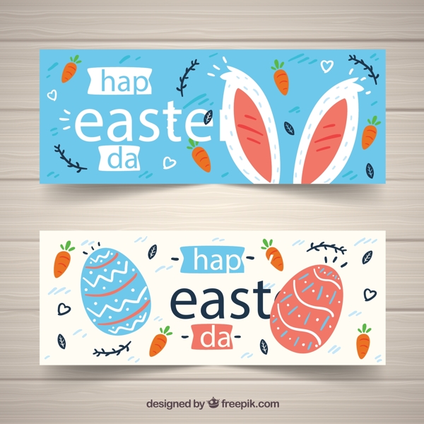 复活节彩蛋和兔子图片