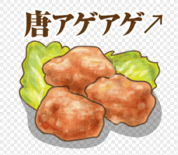 美味的糖醋肉块和一片生菜叶