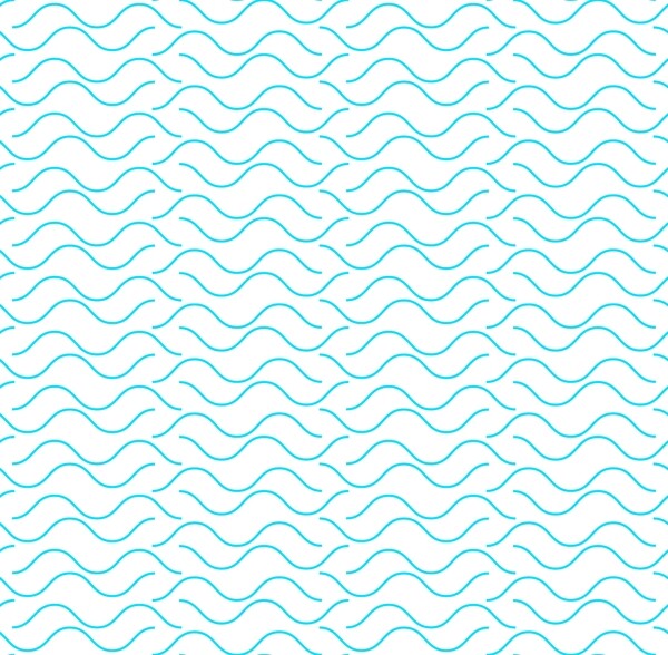 蓝色波浪线图案矢量素材背景