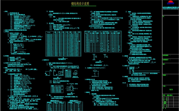 钢结构设计说明图片