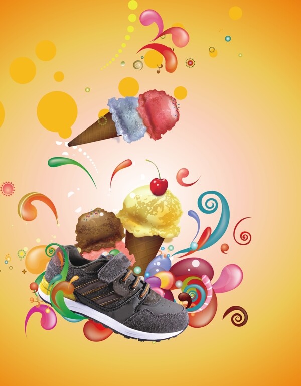 冰淇淋童鞋图片
