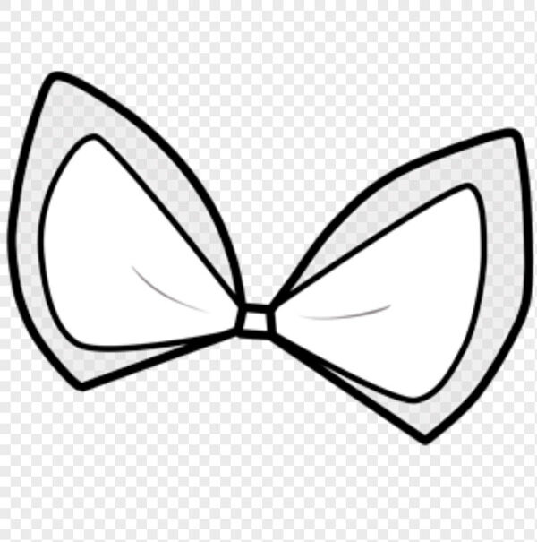 头部饰品白色透明蝴蝶结卡通领结设计