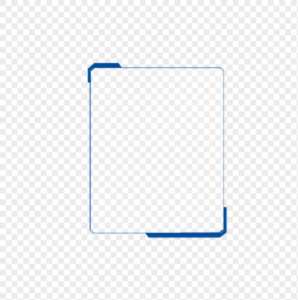 简约蓝色线条创意边框装饰