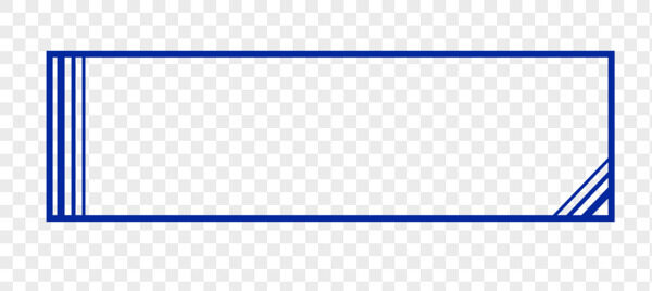 蓝色简约创意线条纹理边框装饰