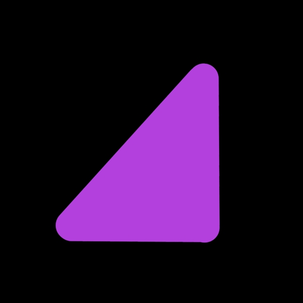 紫色三角形按钮图标