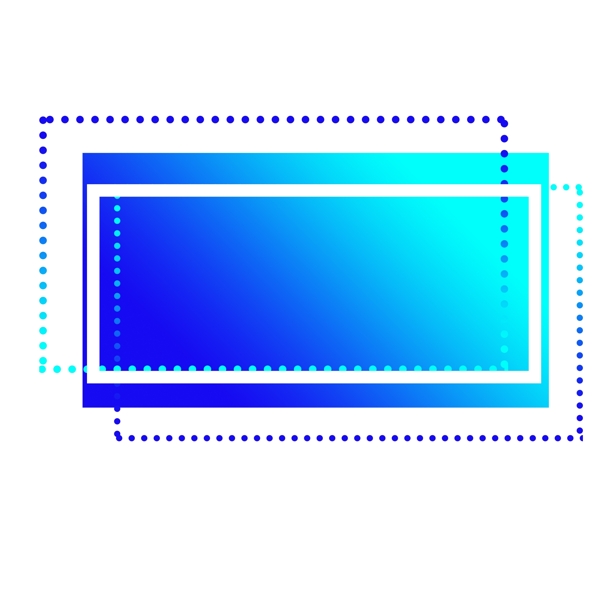 科技感渐变风格边框素材可商用