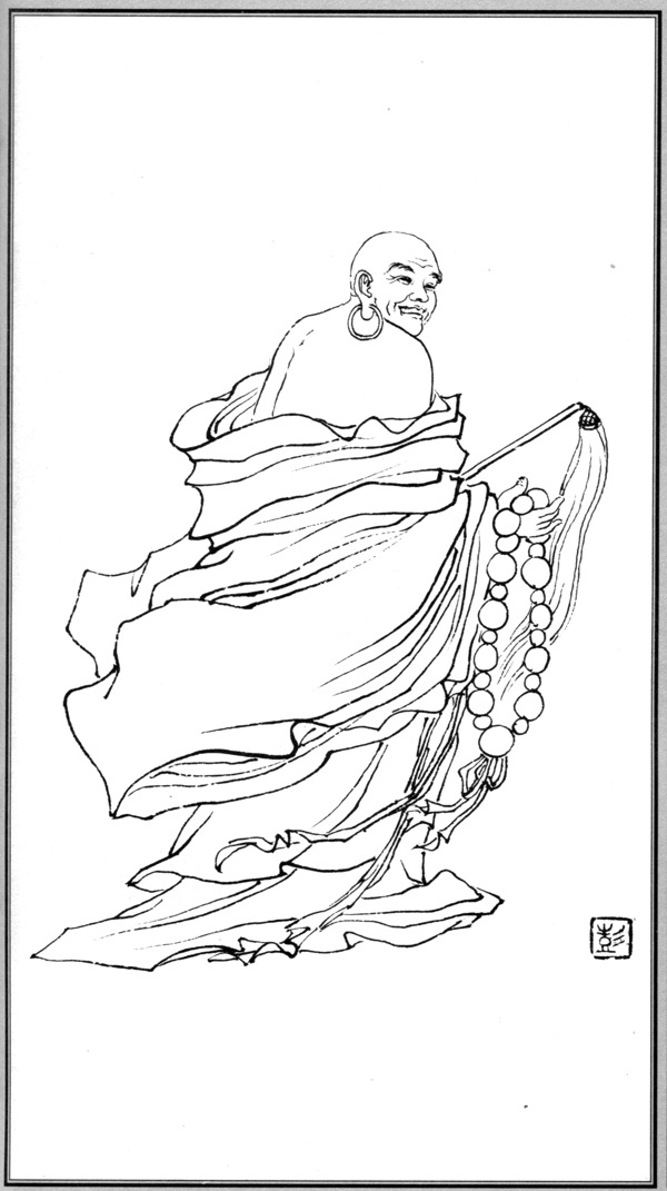 中国神话人物086喜庆罗汉图片