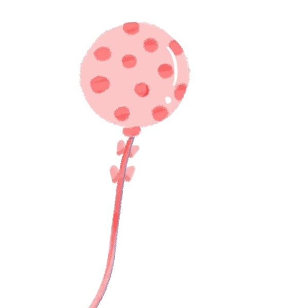 粉色斑点气球