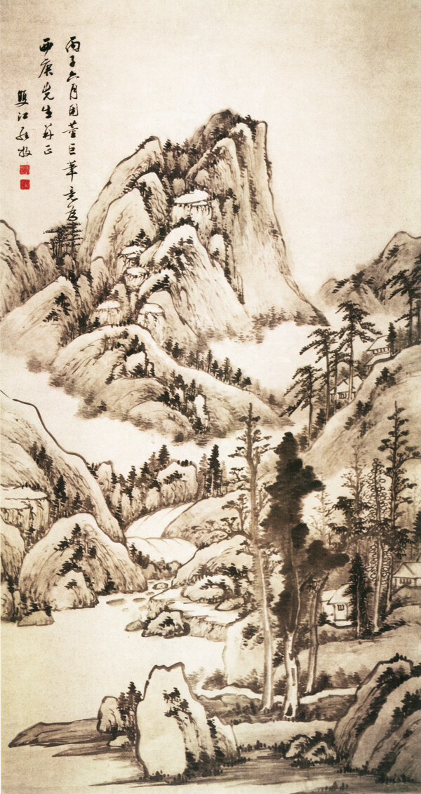 山水图山水画中国古画0779