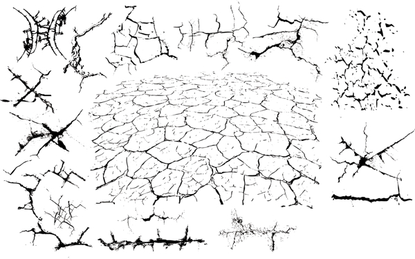 裂纹质感素材图片