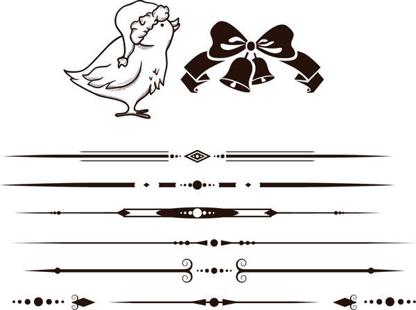 小鸟铃铛欧式花纹装饰