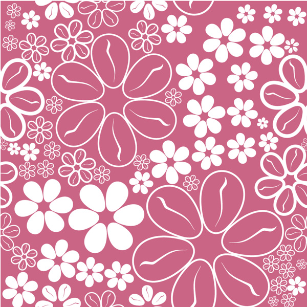 粉色花朵纹样图片