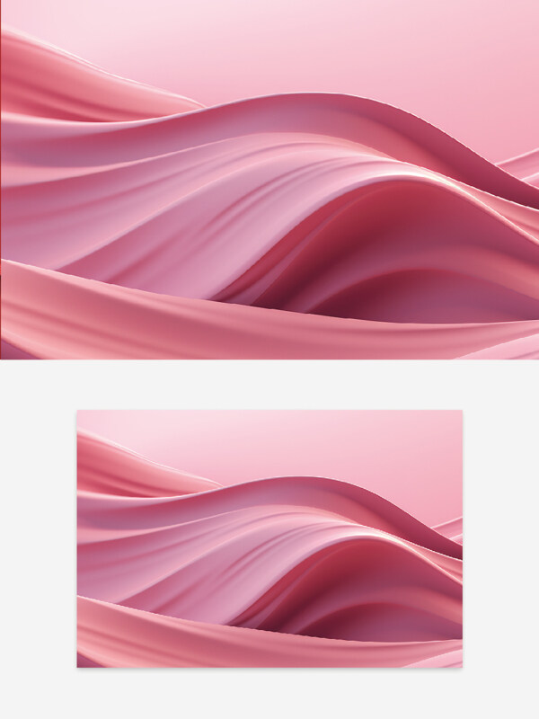 创意粉红色ppt背景抽象流动线条