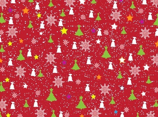 圣诞树图案矢量图素材