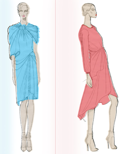 2款连衣裙设计图