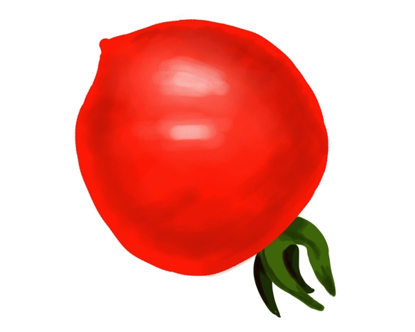有机蔬菜西红柿插画