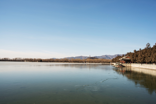 北京颐和园冬日风景