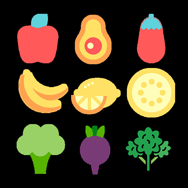 水果蔬菜食物食品图标icon