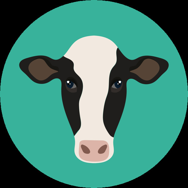奶牛动物图标标志图形装饰素材
