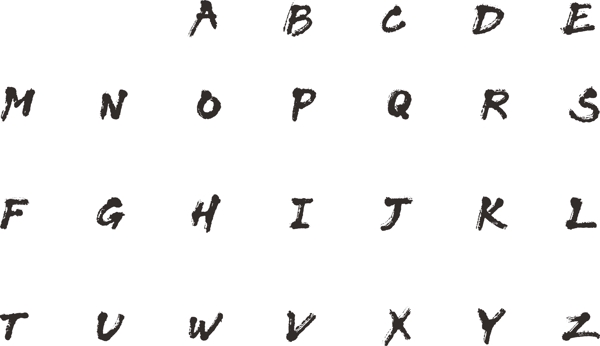 矢量字母造型图片